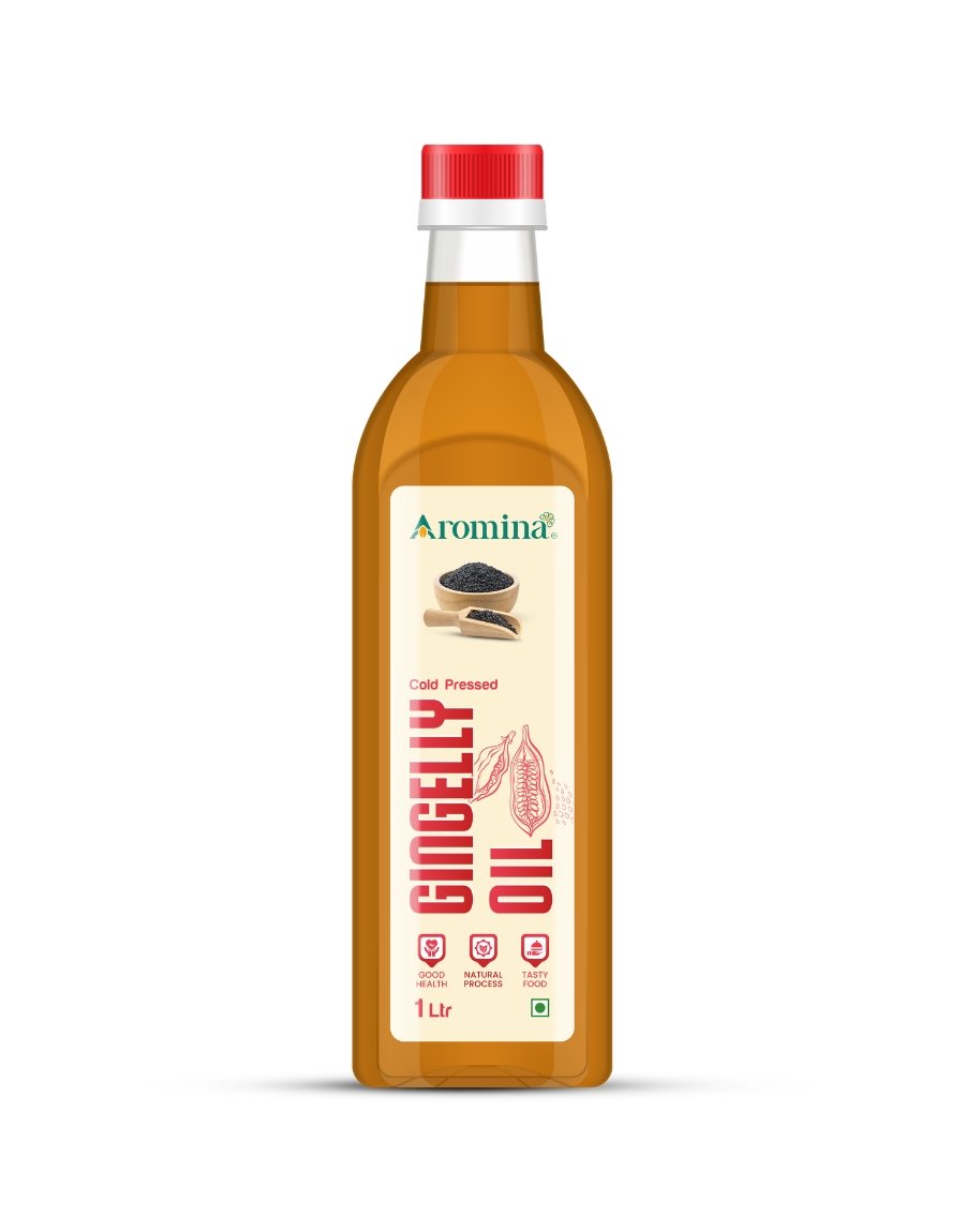 Gingelly Wood Pressed Gingelly Oil - 1L - Image 1
