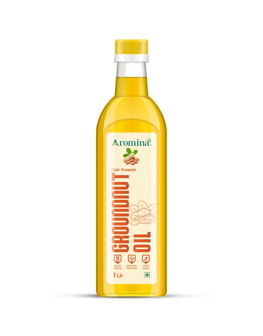 Groundnut Wood Pressed Groundnut Oil - 1L - Image 1